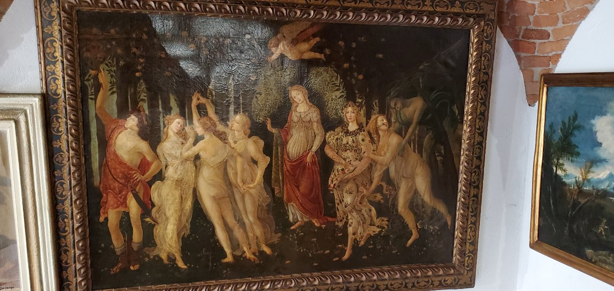 Dipinto Olio su tela epoca seconda meta 1700 manifattura Veneta-photo-3