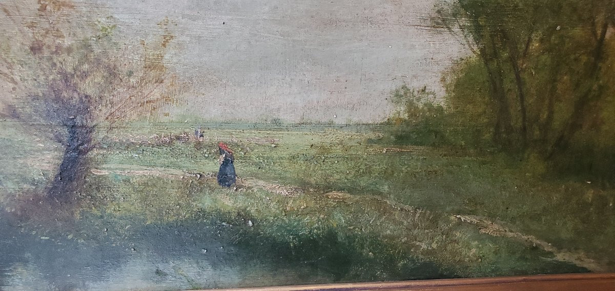 dipinto raffigurante paesaggio autore Giacinto Bo -photo-3