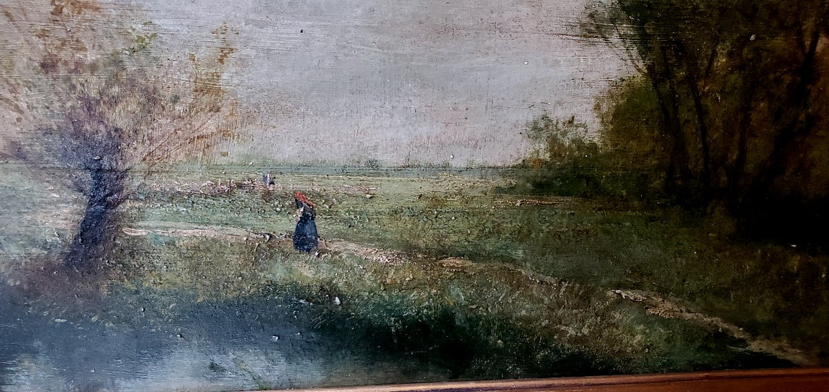 dipinto raffigurante paesaggio autore Giacinto Bo -photo-3