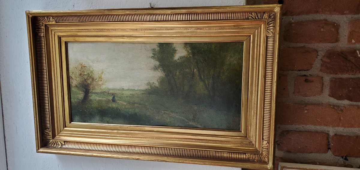 dipinto raffigurante paesaggio autore Giacinto Bo -photo-6
