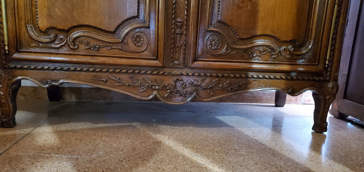Armadio Provenzale Luigi XV originale ,manifattura Francese in legno di rovere -photo-2