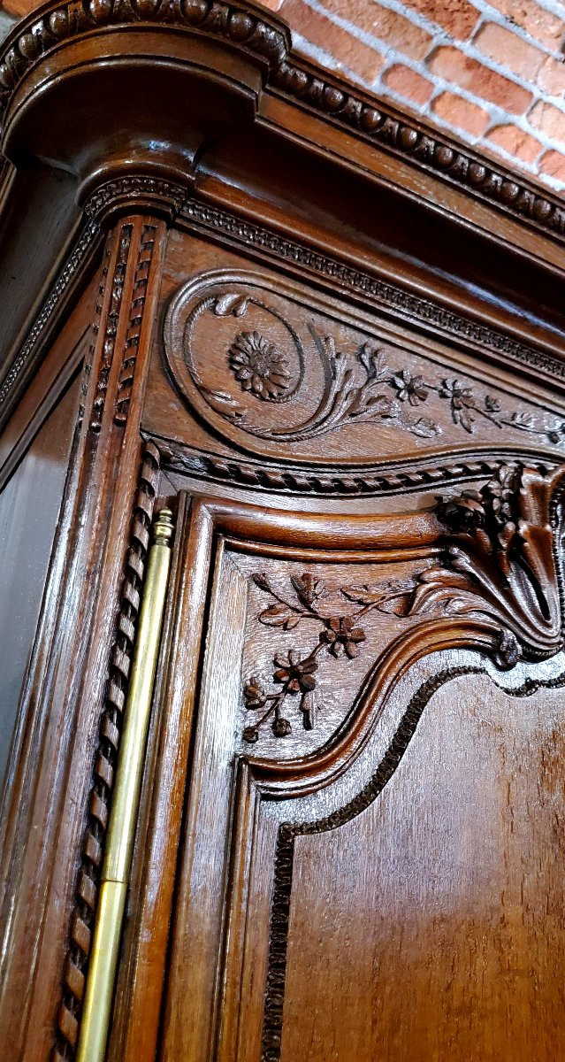 Armadio Provenzale Luigi XV originale ,manifattura Francese in legno di rovere -photo-4