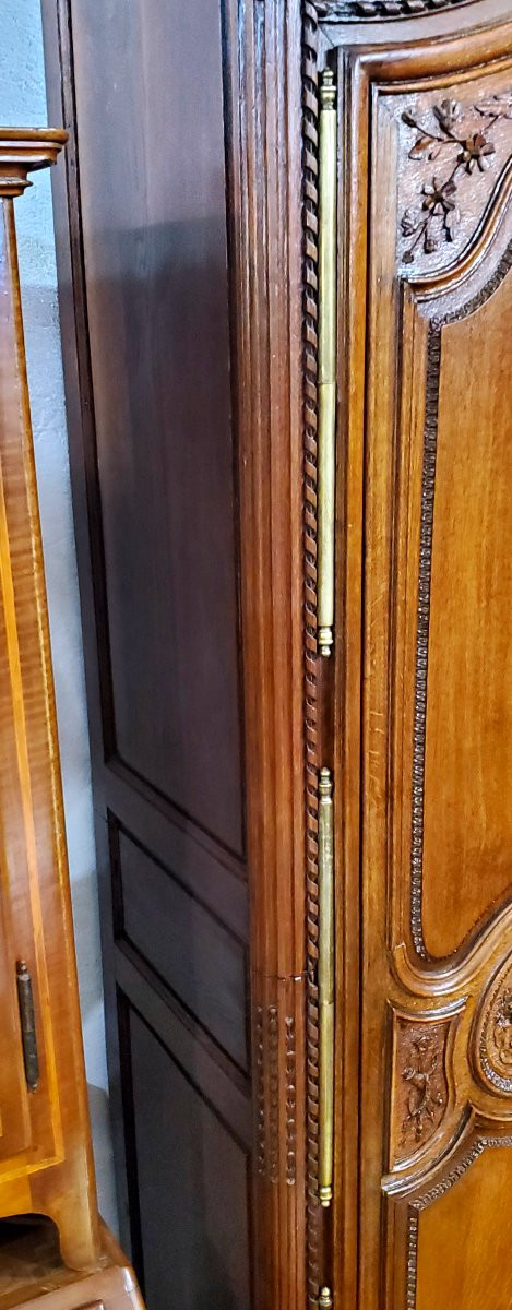 Armadio Provenzale Luigi XV originale ,manifattura Francese in legno di rovere -photo-8