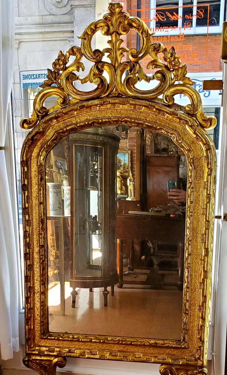 Specchiera Luigi XV manifattura Piemontese (Italia) epoca 1700 -photo-2