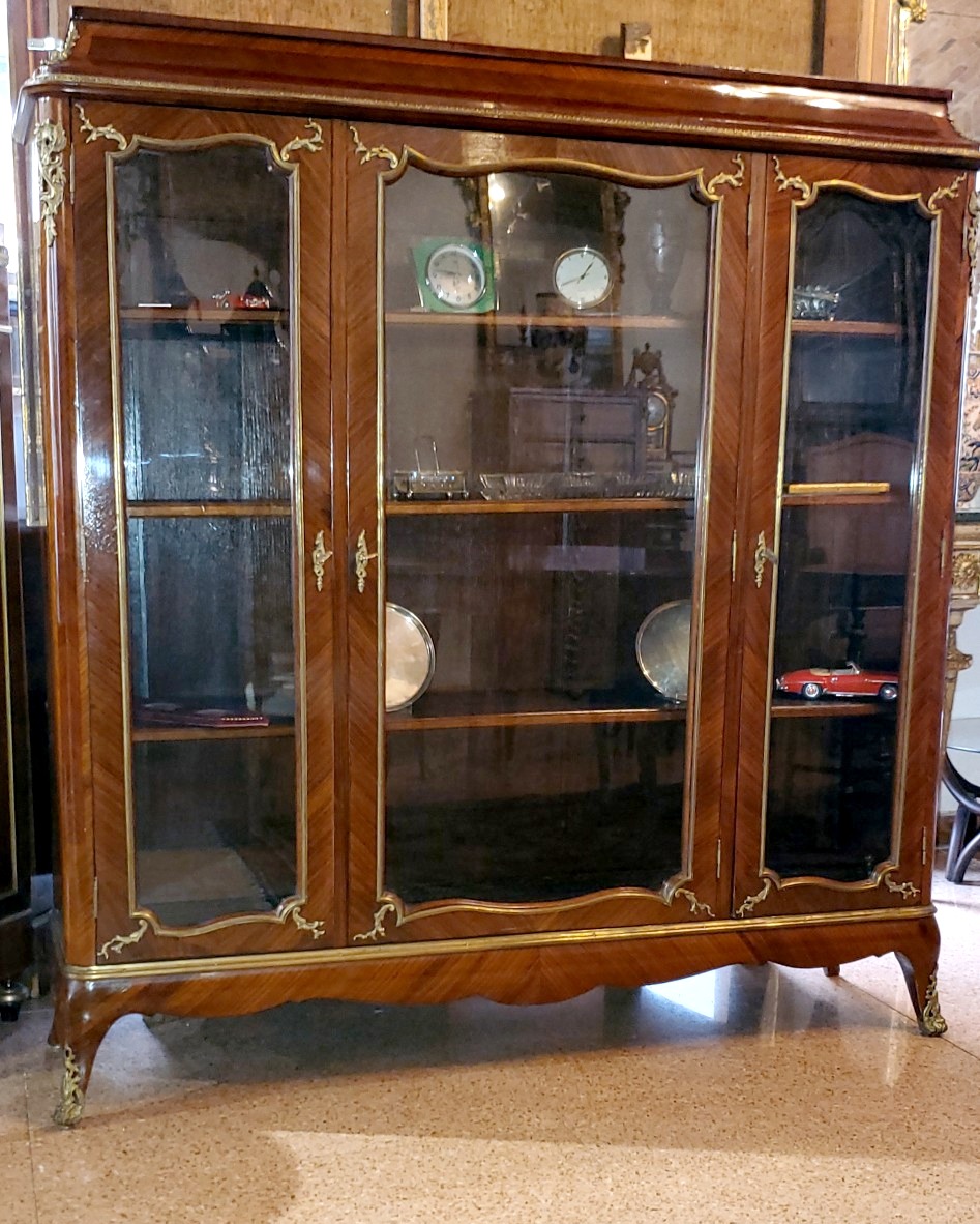 Vetrina Napoleone III in palissandro epoca 1860 