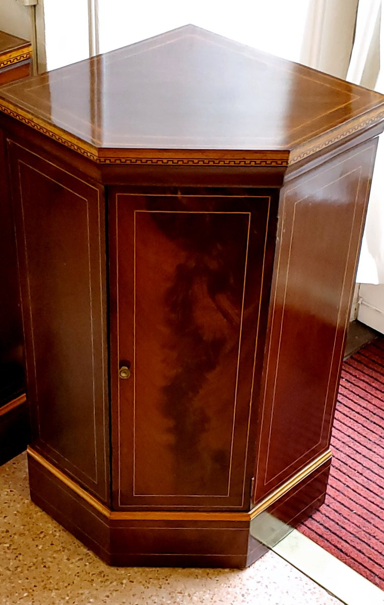 numero 2 angoliere Carlo x epoca 1830 circa  in legno di palissandro -photo-3