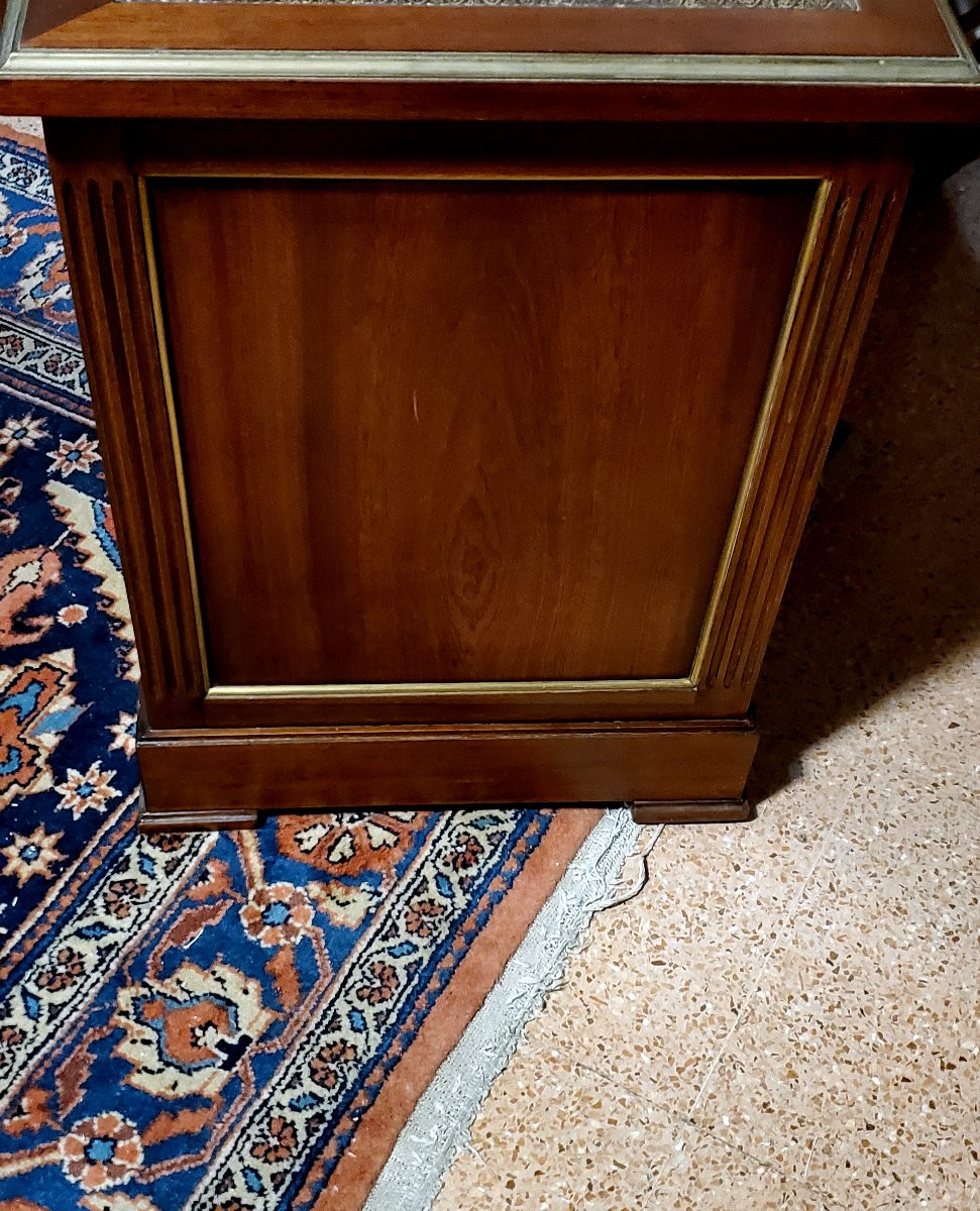 mobile porta documenti ,o comodino Napoleone III in legno di mogano -photo-5