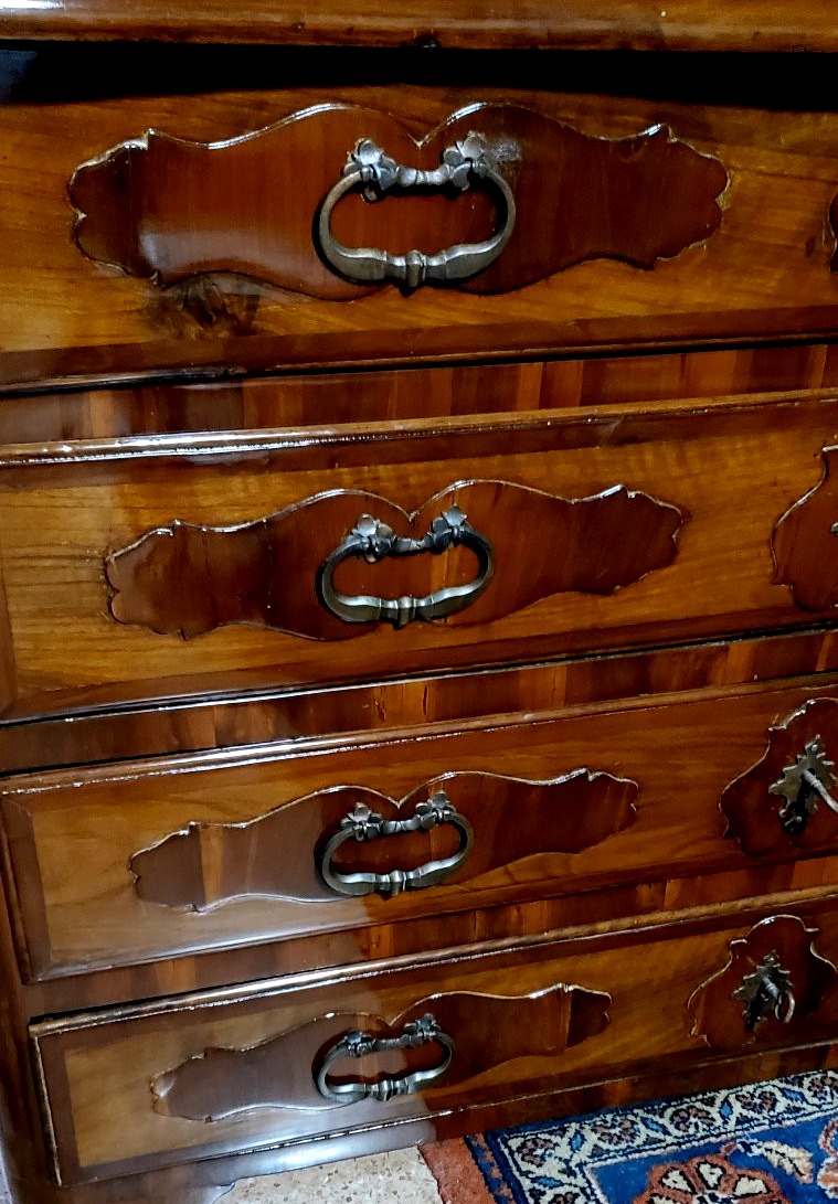 Antico Comò epoca  1750 (circa)  in legno di noce -photo-1