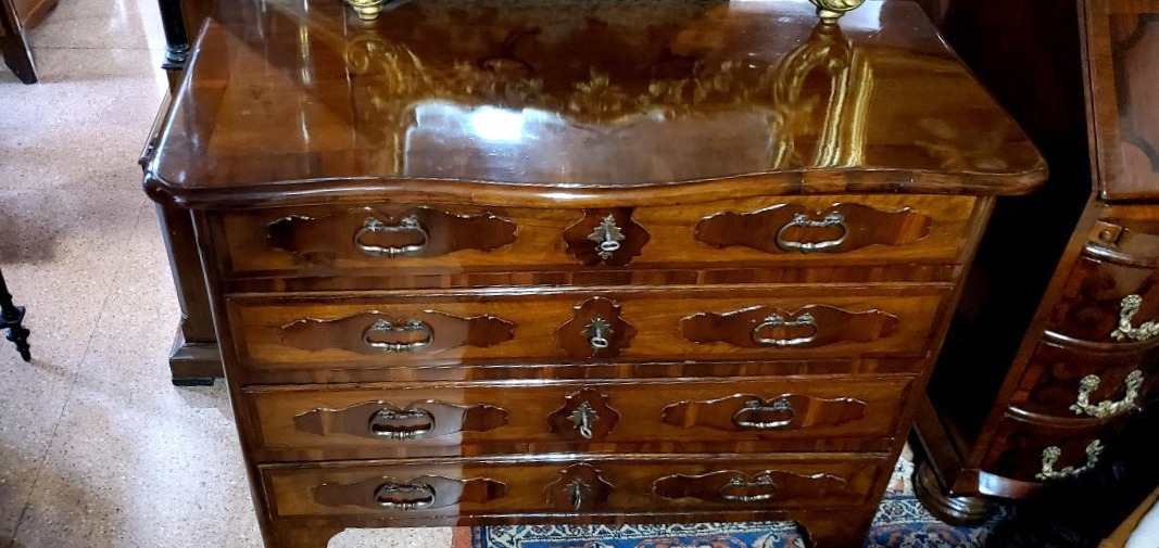 Antico Comò epoca  1750 (circa)  in legno di noce -photo-4