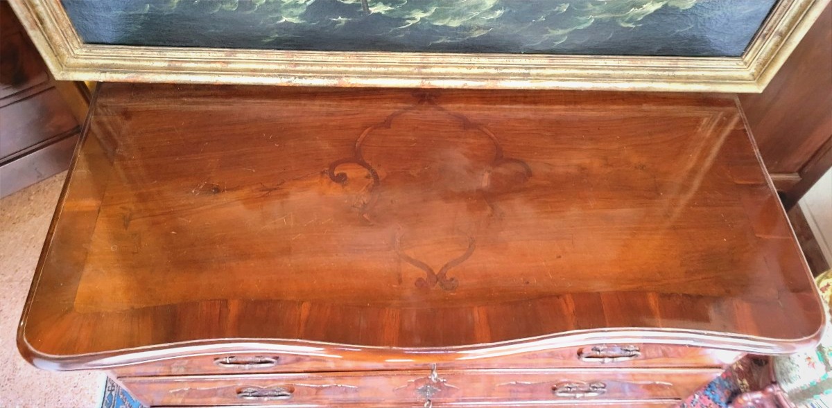 Antico Comò epoca  1750 (circa)  in legno di noce -photo-2