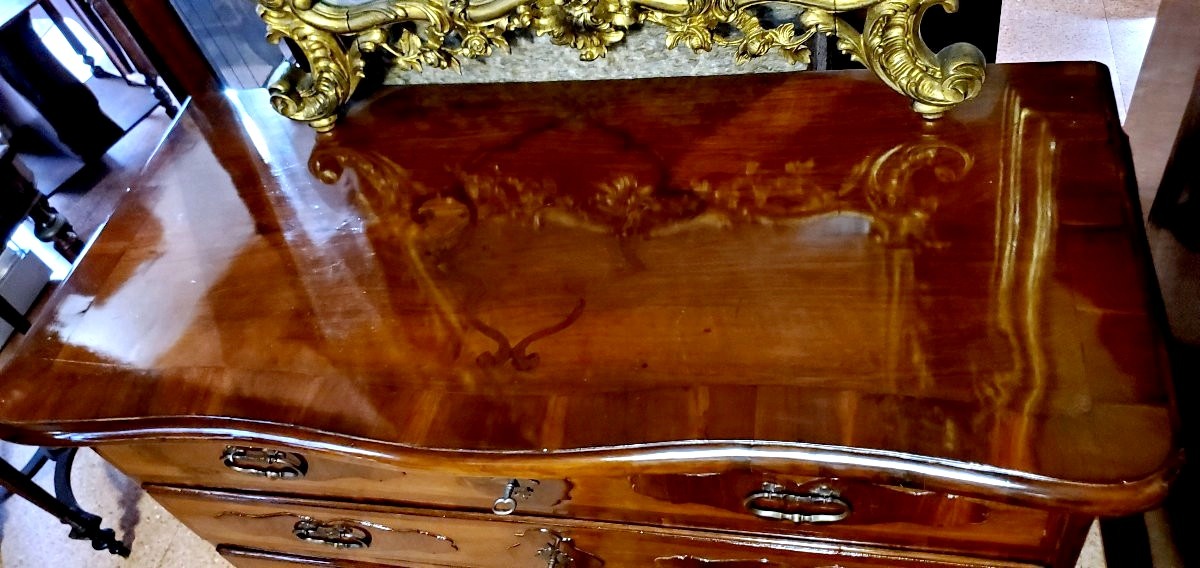 Antico Comò epoca  1750 (circa)  in legno di noce -photo-3