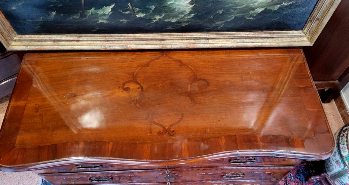 Antico Comò epoca  1750 (circa)  in legno di noce -photo-7
