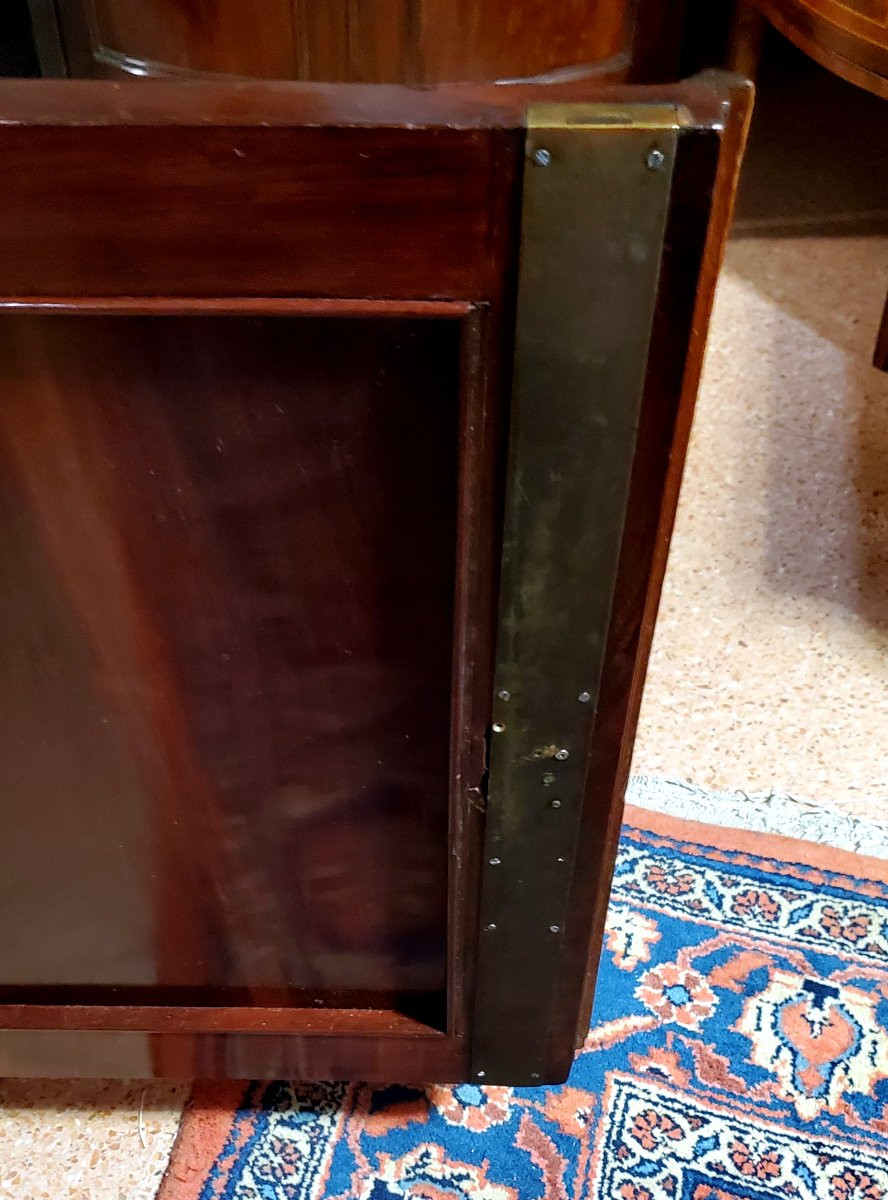 Antica credenza Luigi Filippo epoca 1850 (circa) in legno di mogano cubano.-photo-4