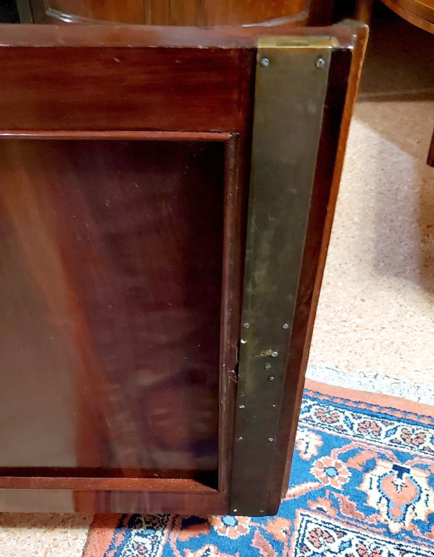 Antica credenza Luigi Filippo epoca 1850 (circa) in legno di mogano cubano.-photo-4