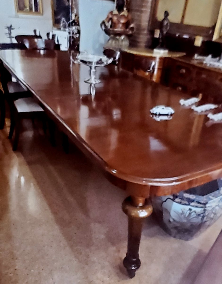Tavolo Inglese Vittoriano ,in legno di mogano . Questo Tavole è allungabile a piacimento -photo-2