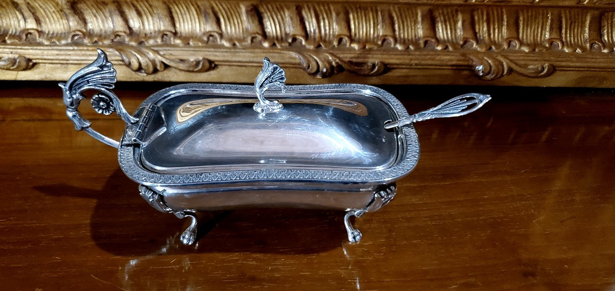 Zuccheriera in Argento 800 manifattura Italiana ,epoca fine 1800