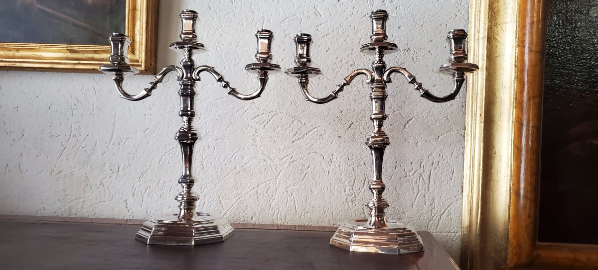 Candelieri in Argento 925 manifattura Italiana (Valenza ) firmati Goretta -photo-2