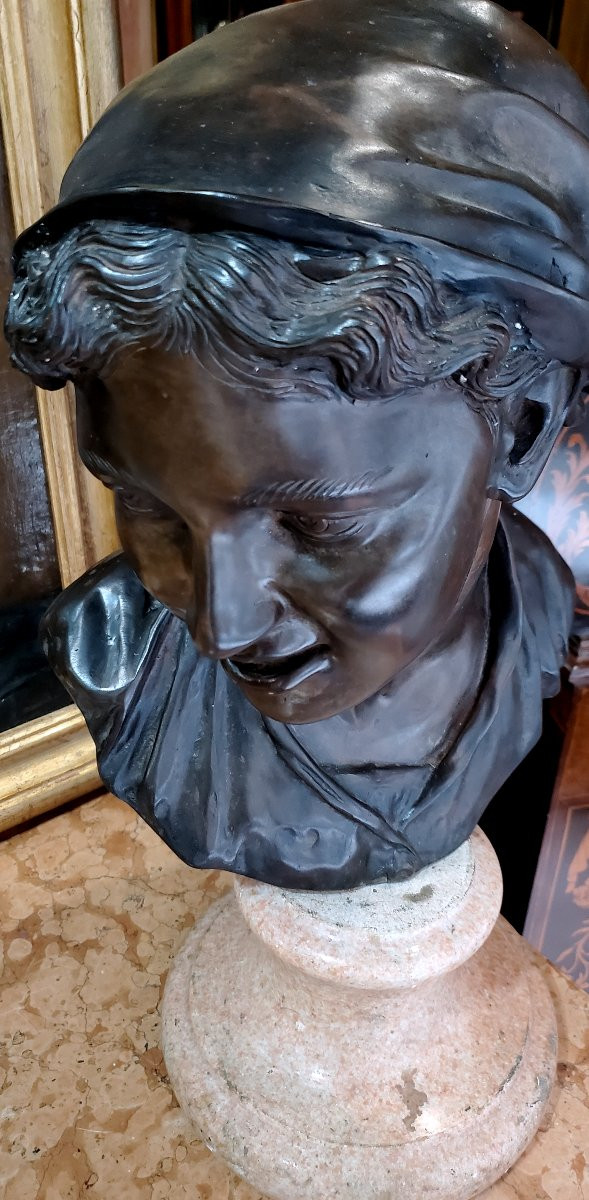 Scultura epoca primi 1900 in Bronzo firmata Gemito Vincenzo (1852-1929)-photo-5