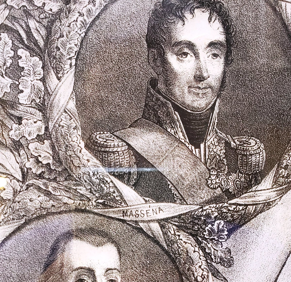 Stampa Impero raffigurante Napoleone e i suoi marescialli , collaboratori principali -photo-5