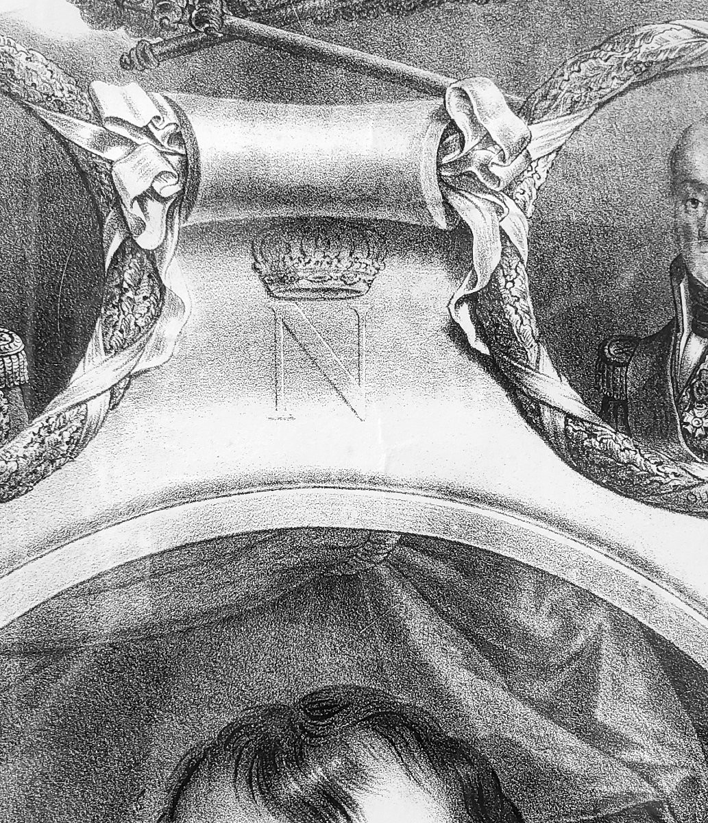 Stampa Impero raffigurante Napoleone e i suoi marescialli , collaboratori principali -photo-7