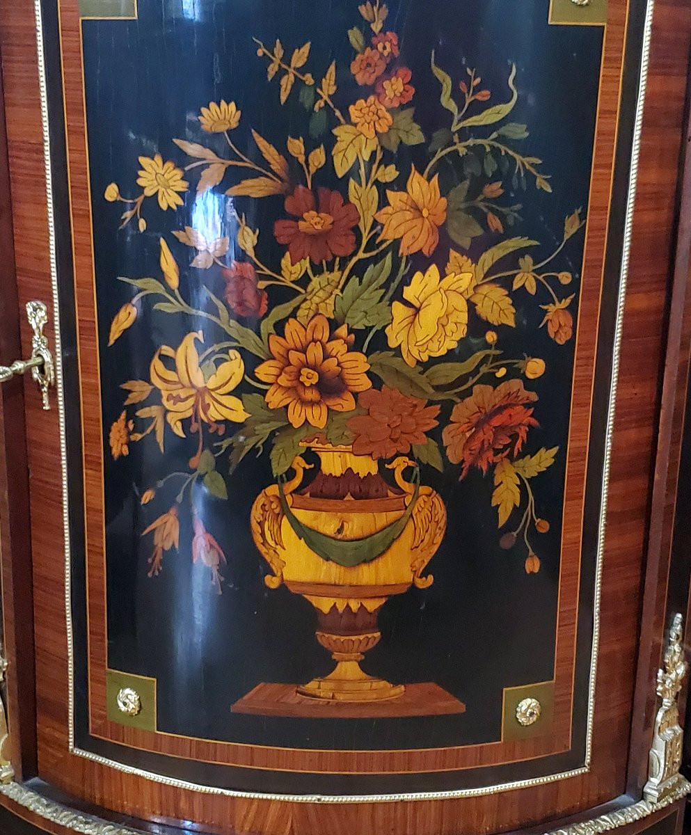 2 Angoliere Napoleone III epoca 1840 con bronzi dorati 18 kt -photo-3