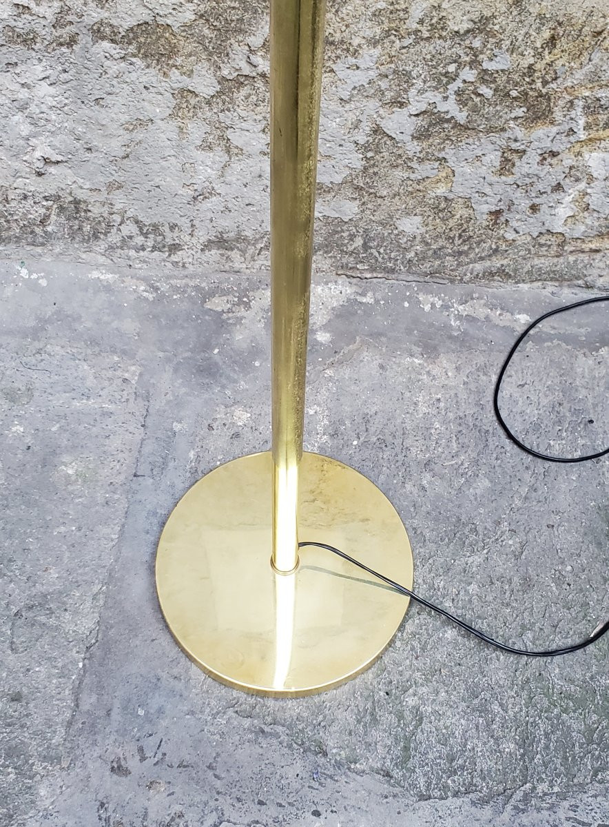 Lampada da terra anni 1970 , regolabile in altezza e posizione -photo-2
