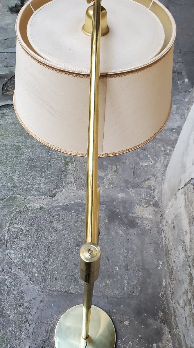Lampada da terra anni 1970 , regolabile in altezza e posizione -photo-3
