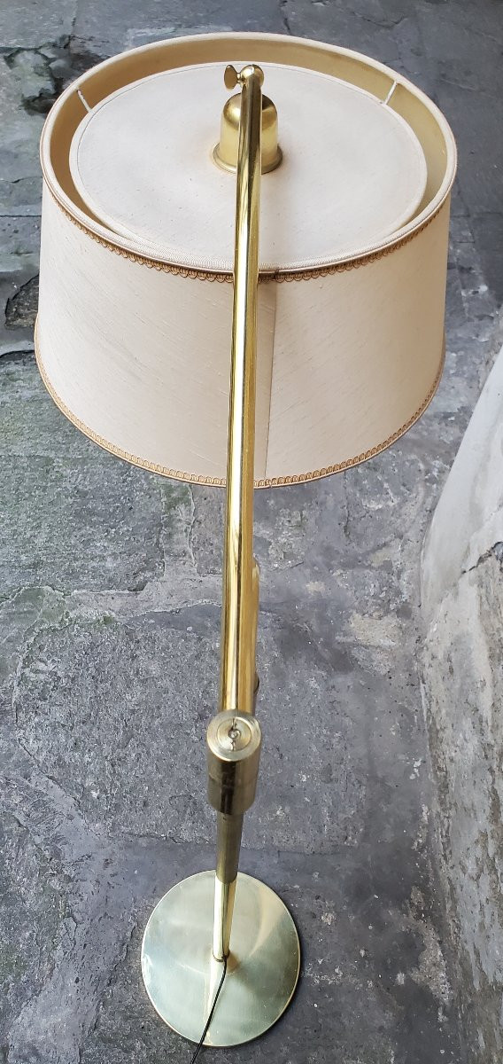 Lampada da terra anni 1970 , regolabile in altezza e posizione -photo-3