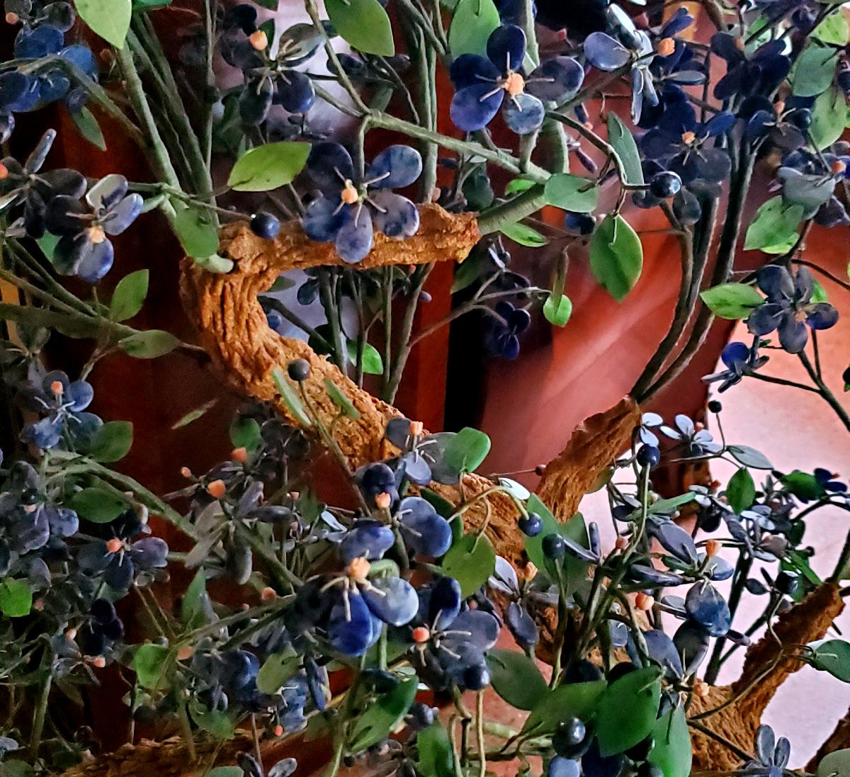 Bonsai in pietre dure :Lapislazzulo ,Corallo ,Marmo -photo-4