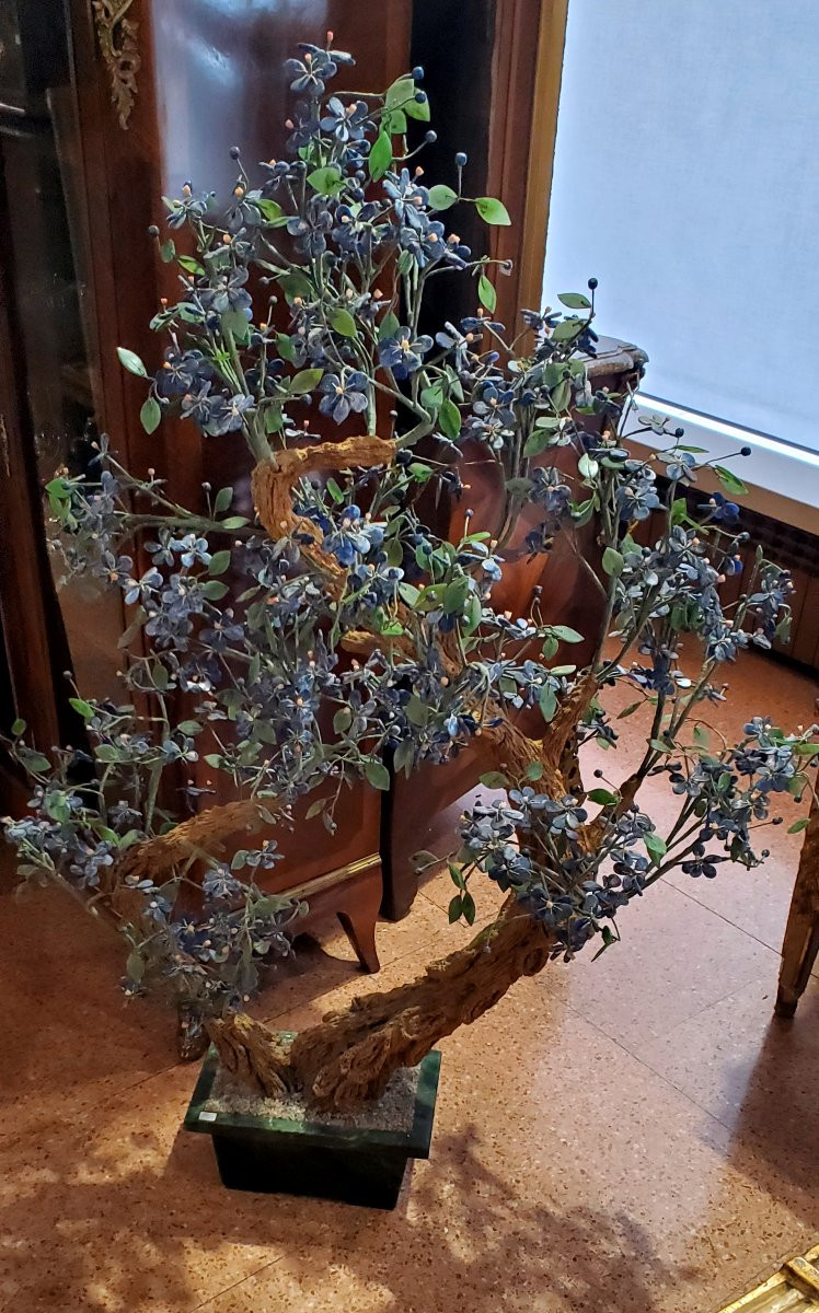 Bonsai in pietre dure :Lapislazzulo ,Corallo ,Marmo -photo-2