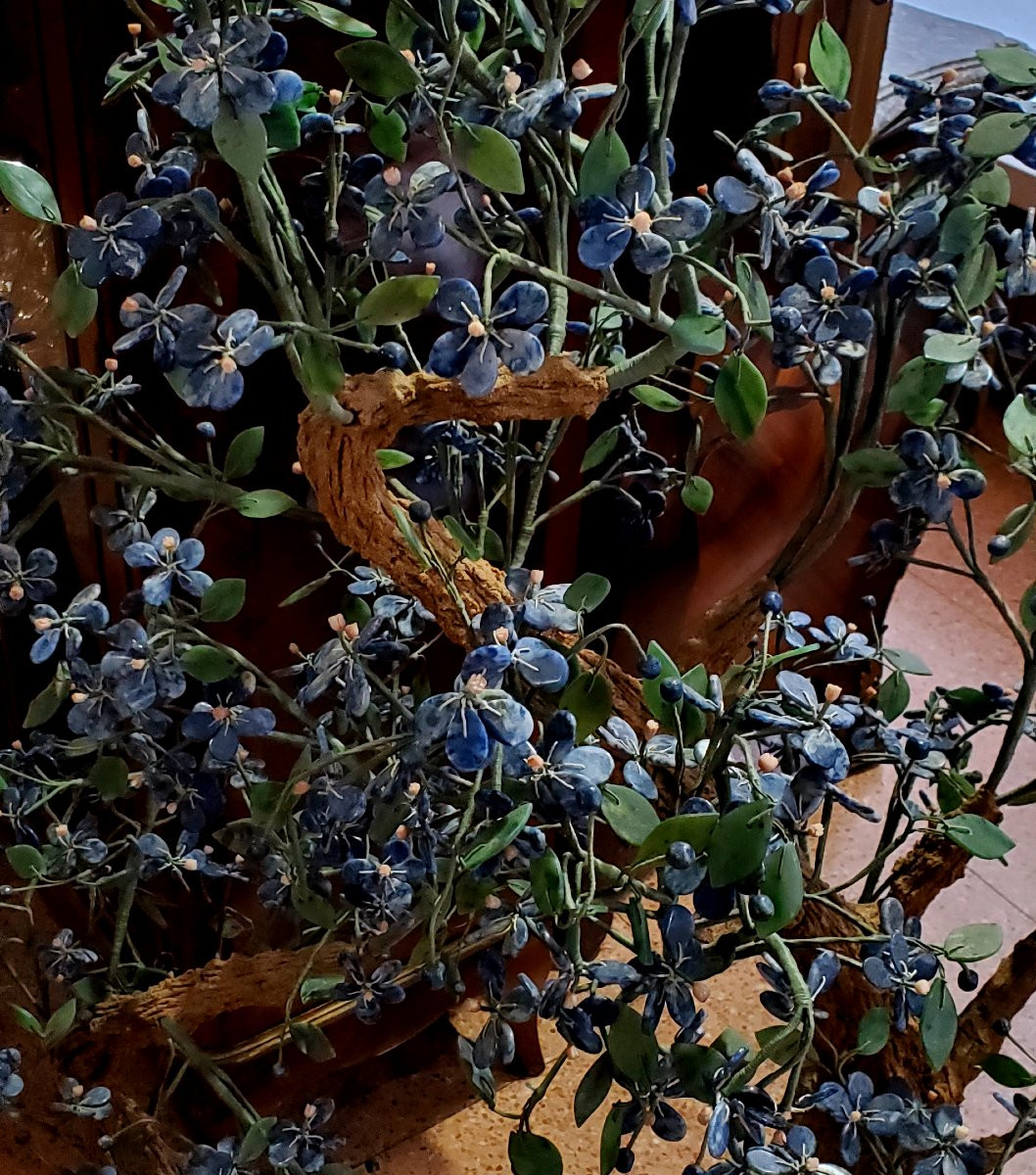Bonsai in pietre dure :Lapislazzulo ,Corallo ,Marmo -photo-3