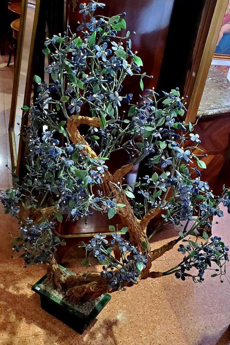Bonsai in pietre dure :Lapislazzulo ,Corallo ,Marmo -photo-4
