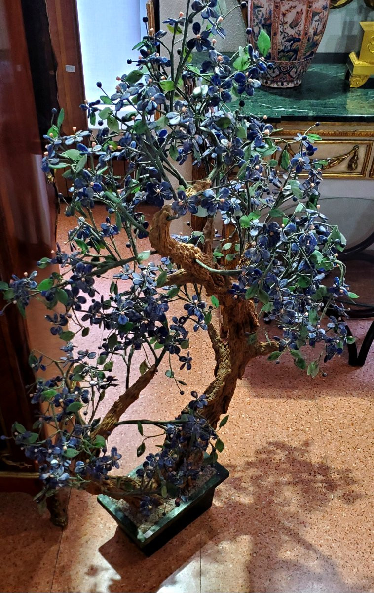 Bonsai in pietre dure :Lapislazzulo ,Corallo ,Marmo -photo-5