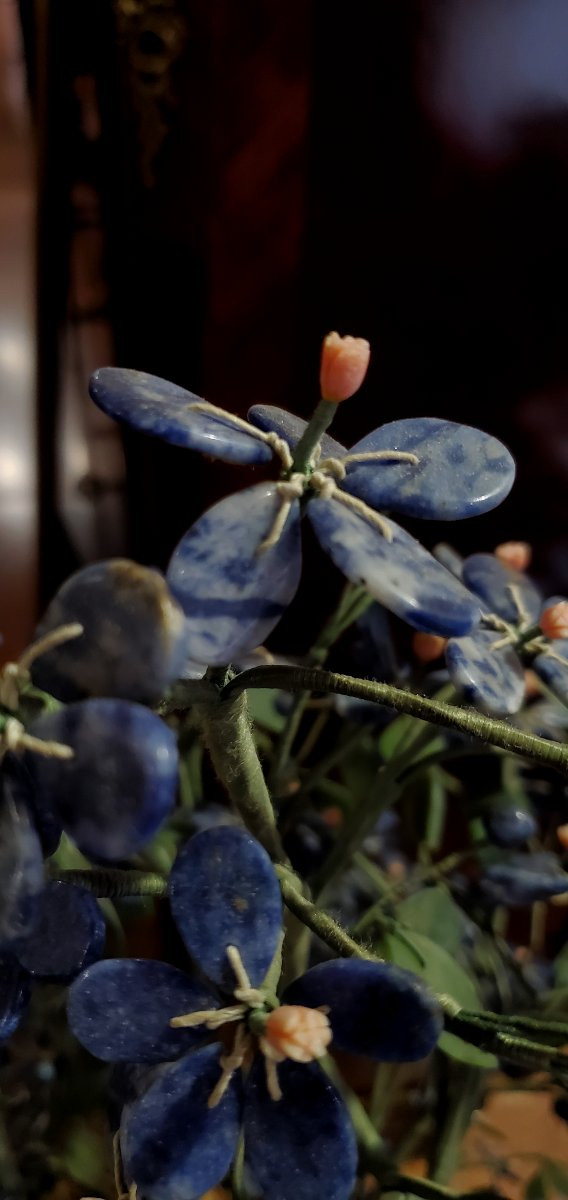 Bonsai in pietre dure :Lapislazzulo ,Corallo ,Marmo -photo-6