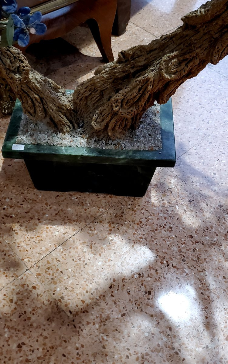 Bonsai in pietre dure :Lapislazzulo ,Corallo ,Marmo -photo-7