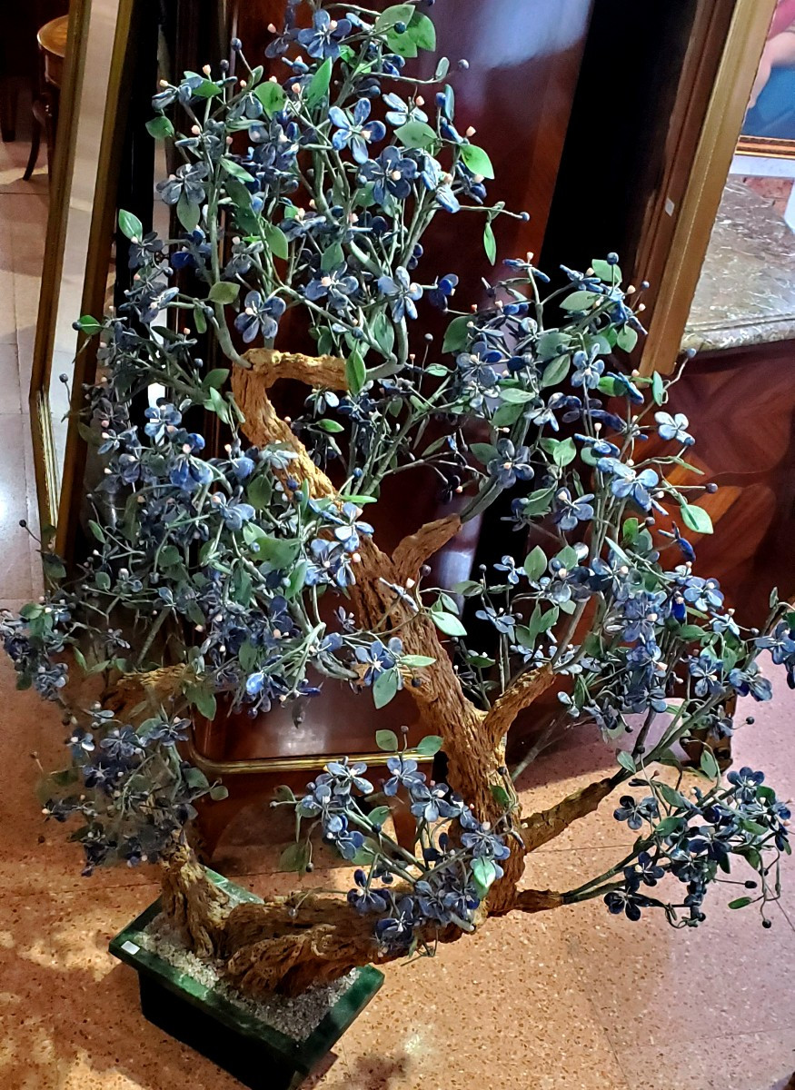 Bonsai in pietre dure :Lapislazzulo ,Corallo ,Marmo 