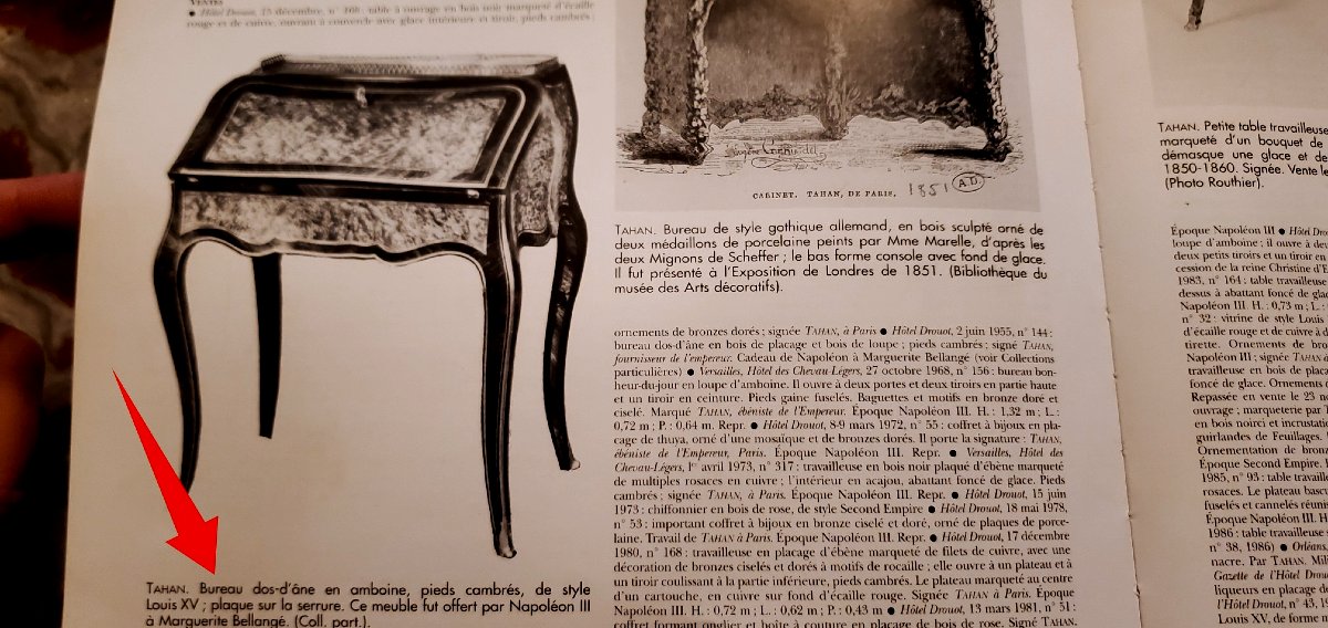 Antico Tavolinio Napoleone III da rappresentanza firmato Than a Paris -photo-1