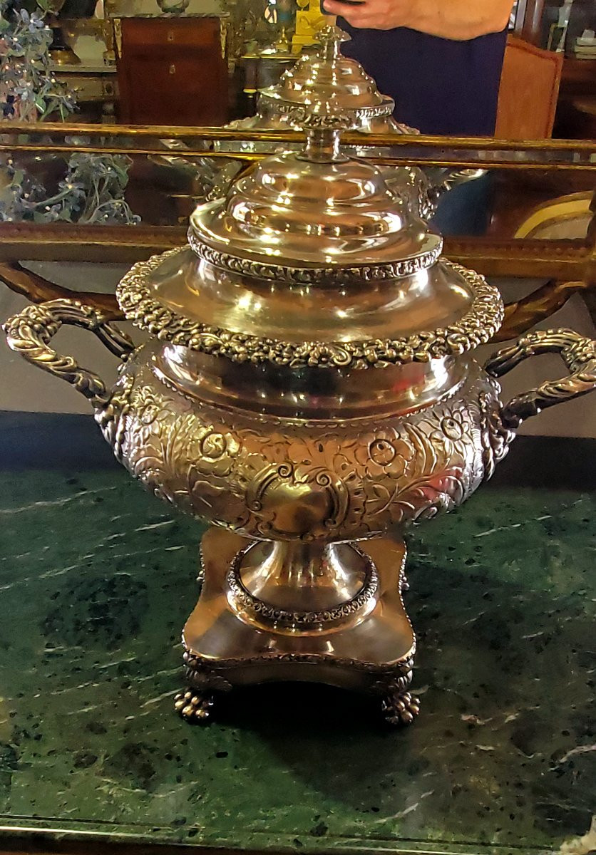 Antico Samovar Inglese in sheffield epoca 1840 (circa) -photo-3