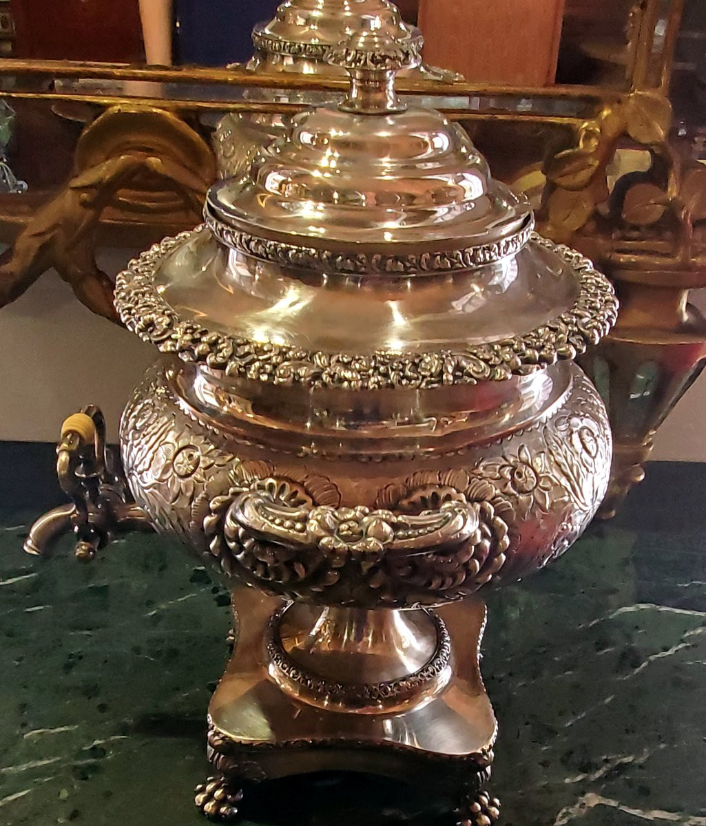 Antico Samovar Inglese in sheffield epoca 1840 (circa) -photo-3