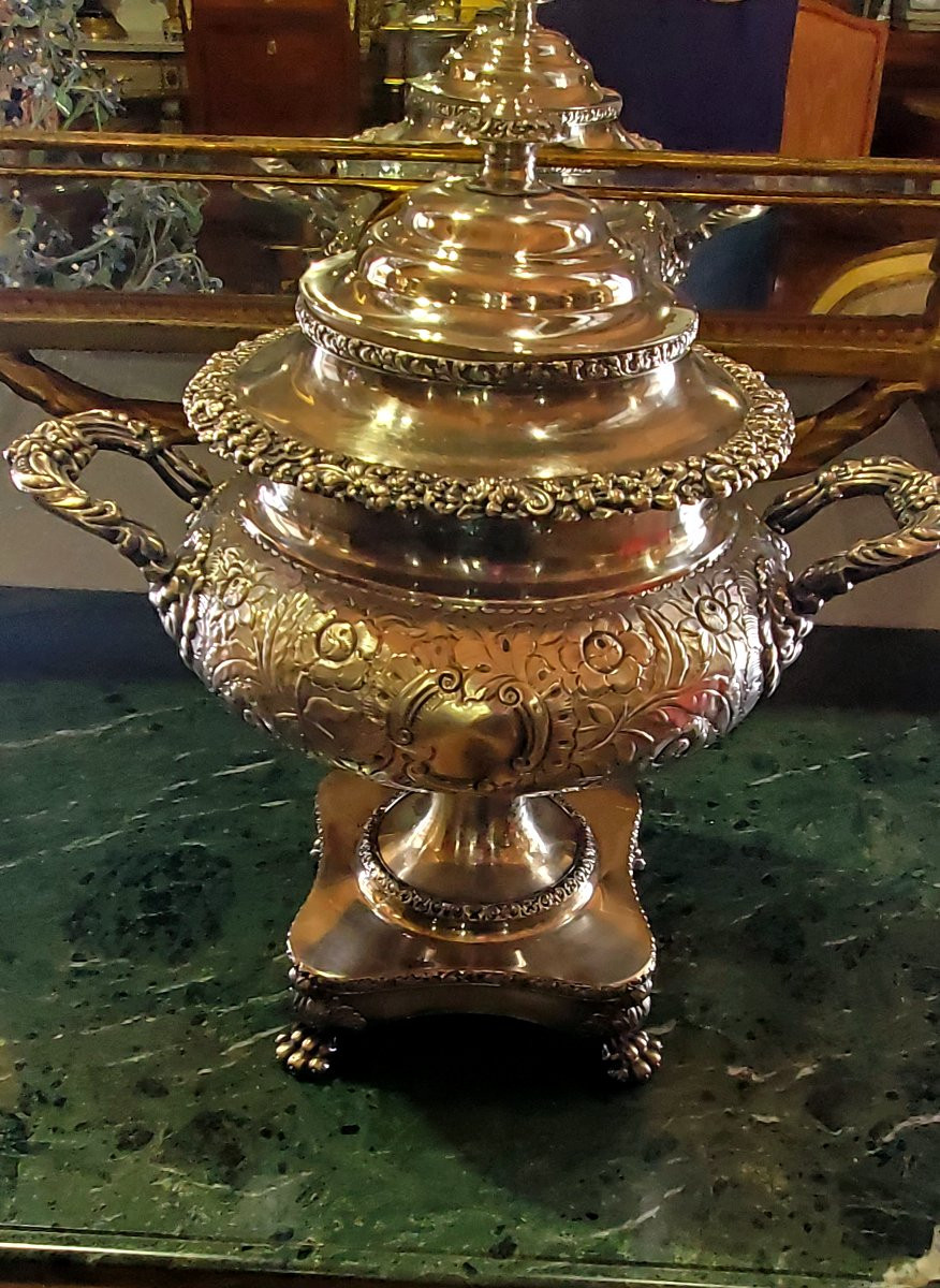Antico Samovar Inglese in sheffield epoca 1840 (circa) -photo-4