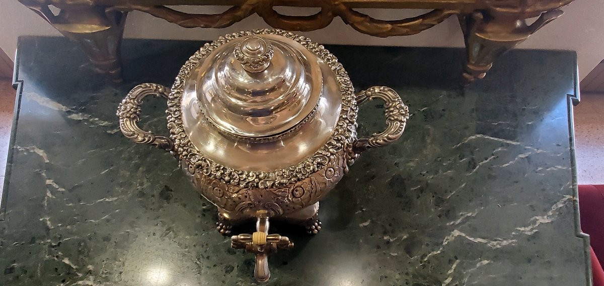 Antico Samovar Inglese in sheffield epoca 1840 (circa) -photo-5
