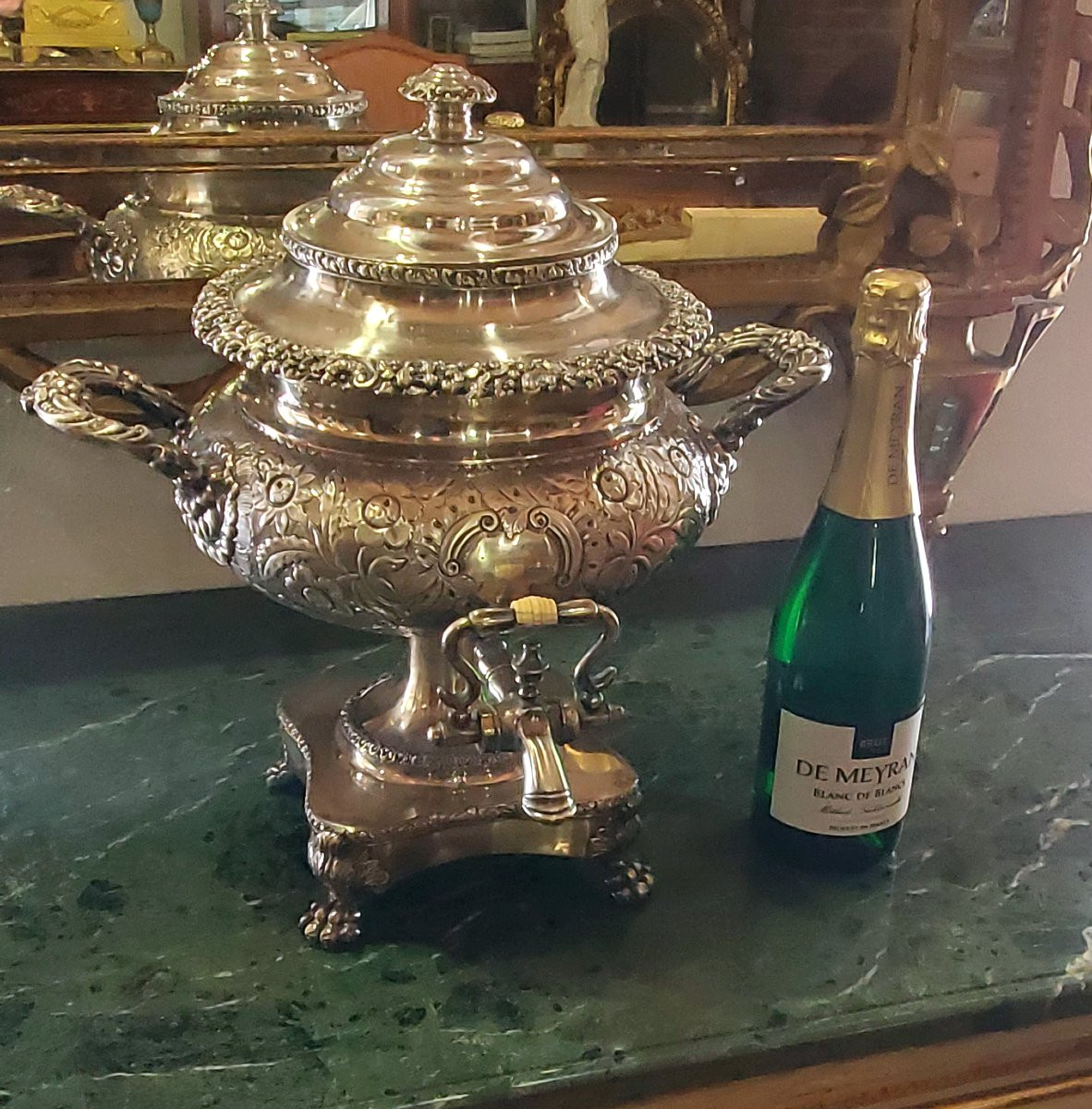 Antico Samovar Inglese in sheffield epoca 1840 (circa) -photo-7