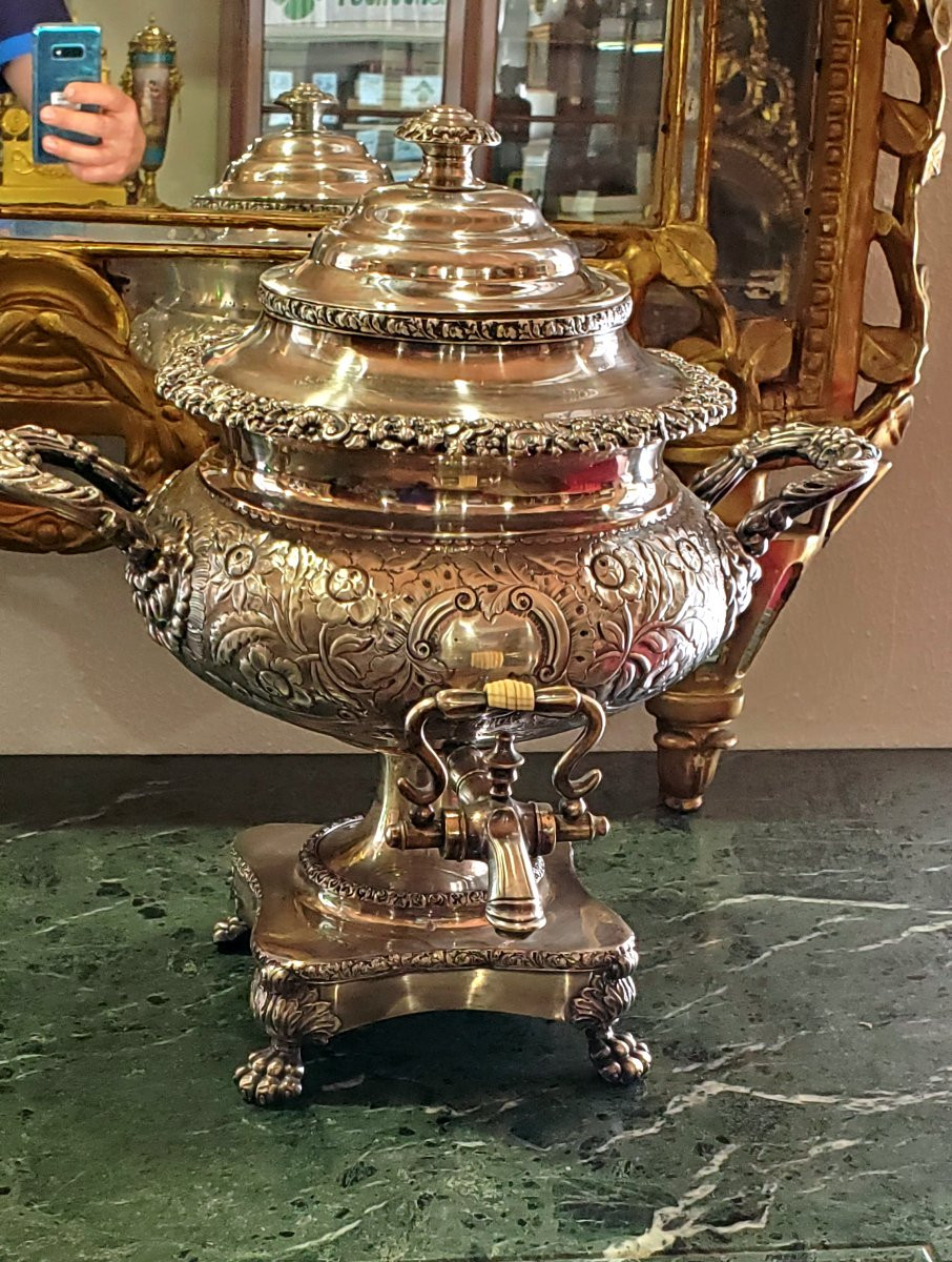 Antico Samovar Inglese in sheffield epoca 1840 (circa) -photo-8