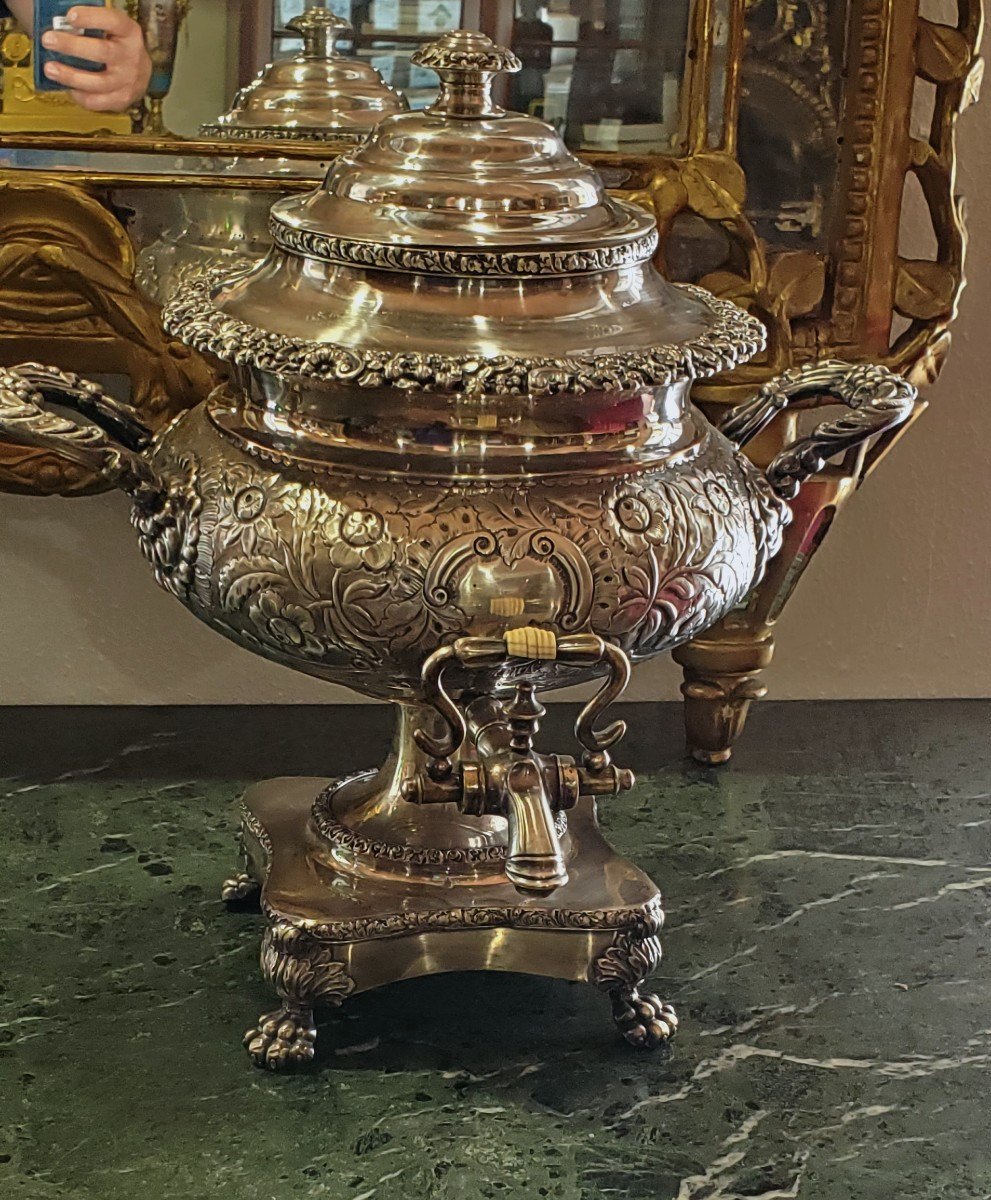 Antico Samovar Inglese in sheffield epoca 1840 (circa) 