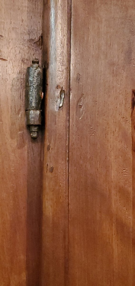  credenza Doppio corpo in legno di noce epoca fine 1700 ,manifattura Italiana area Piemontese -photo-2