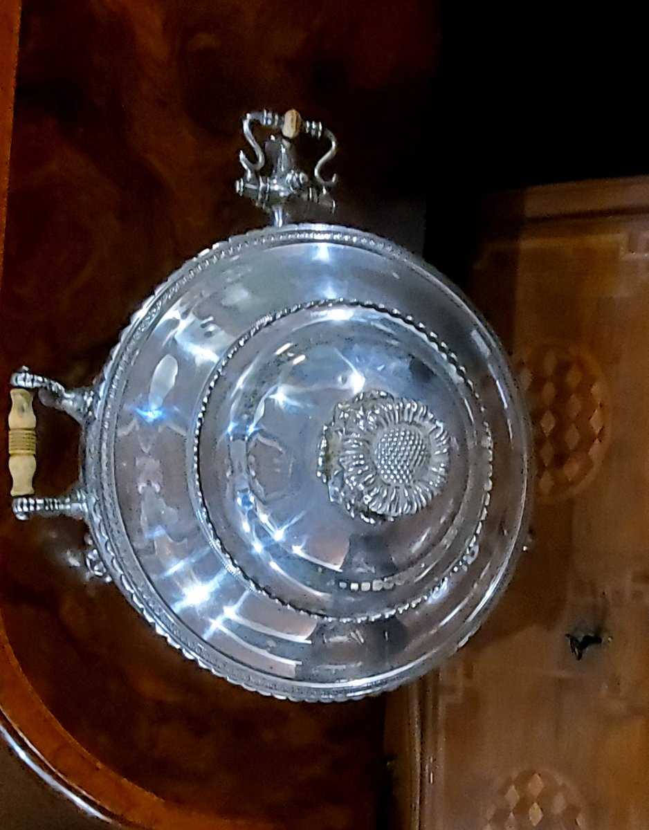 Antico Samovar manifatrtura Inglese epoca 1840(circa) in sheffield (placcato argento)-photo-4