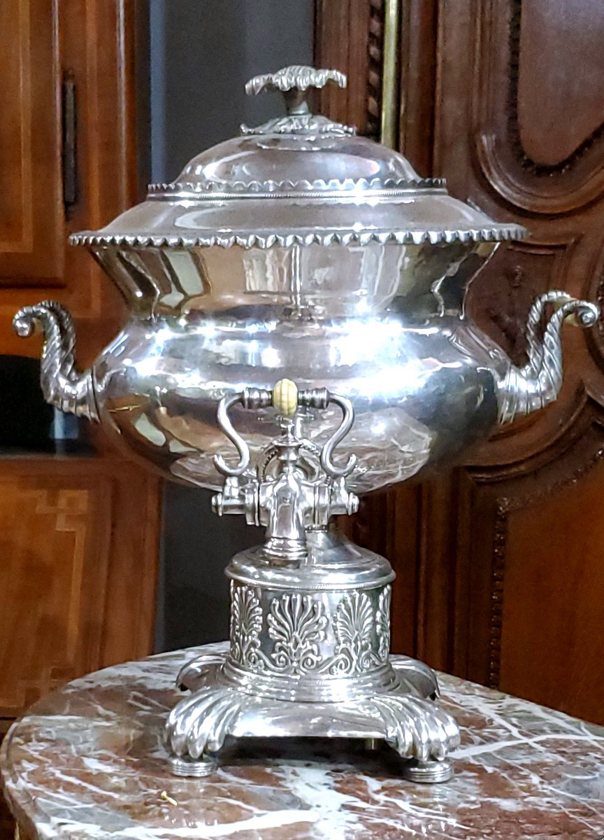 Antico Samovar manifatrtura Inglese epoca 1840(circa) in sheffield (placcato argento)