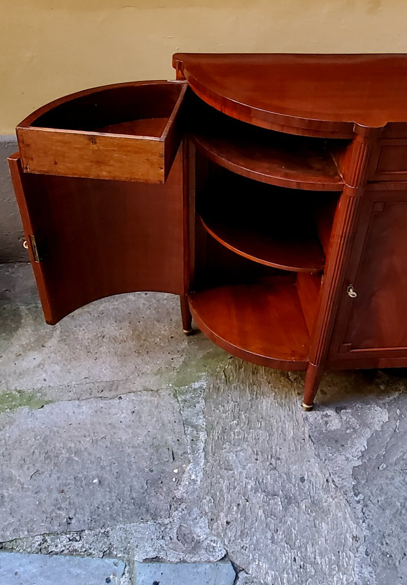 Credenza Luigi Filippo in legno di mogano epoca 1860 -photo-3