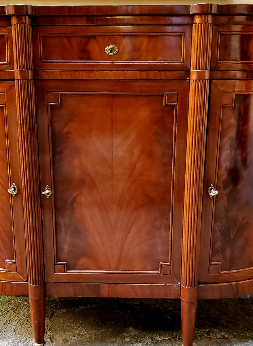 Credenza Luigi Filippo in legno di mogano epoca 1860 -photo-4