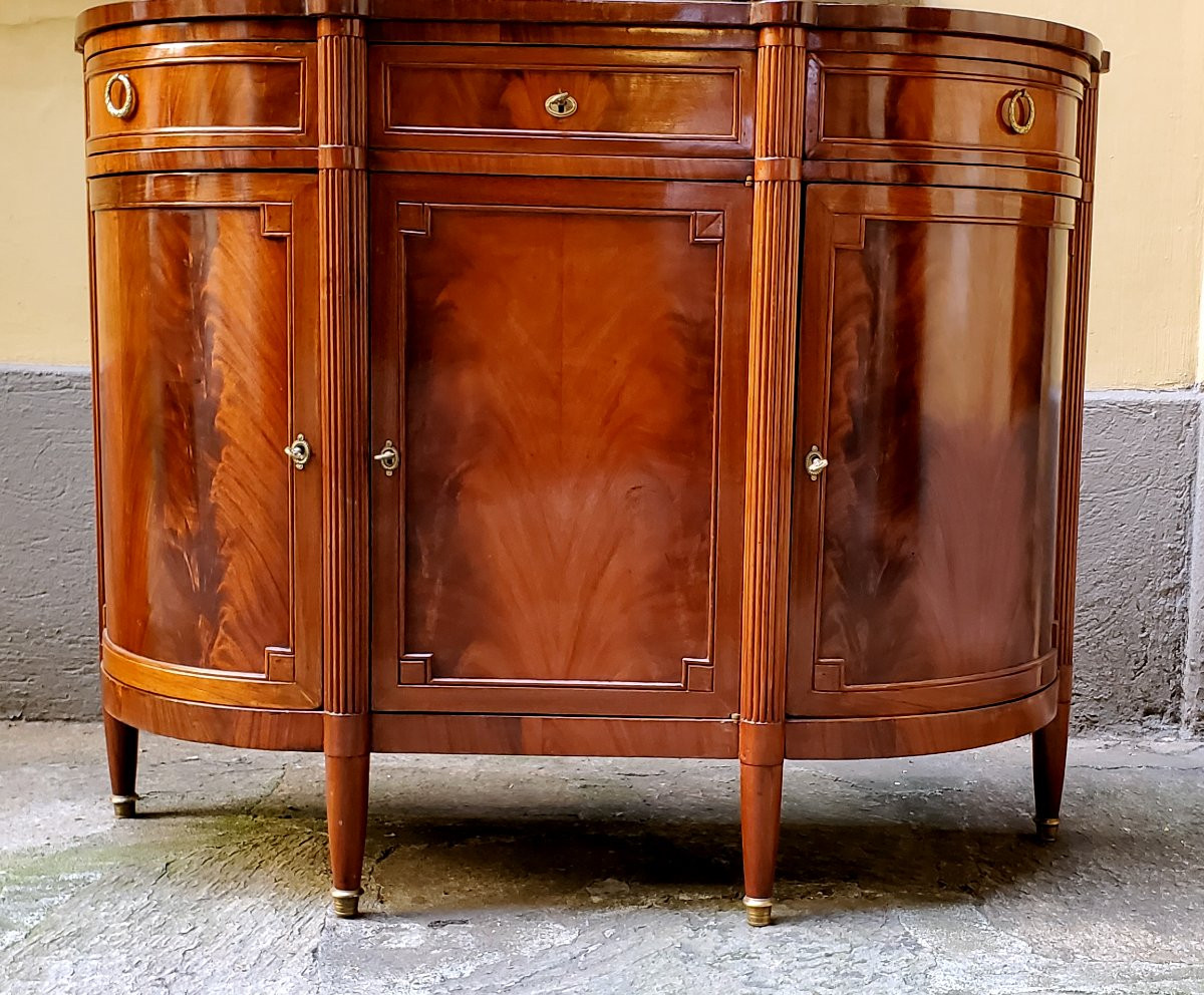 Credenza Luigi Filippo in legno di mogano epoca 1860 -photo-4